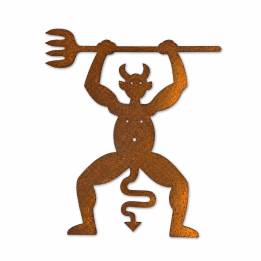 Diablo con tridente – Figura decorativa de metal | YUMI