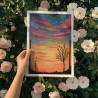 Watercolor Art Print "Melody of the Sky" – Nature-Inspired Landscape | Various Sizes & Formats